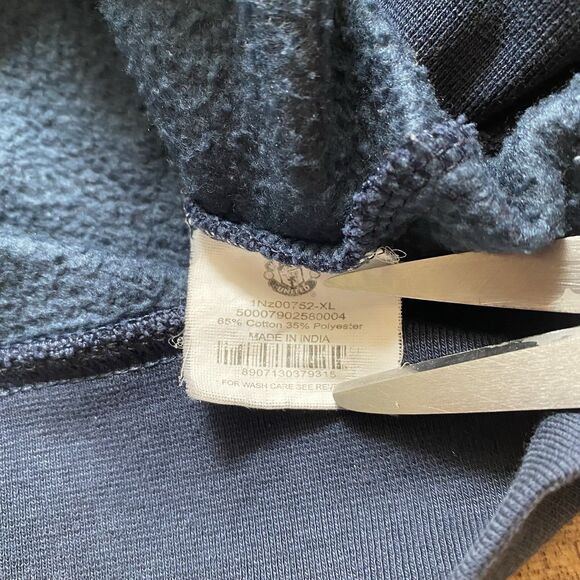 MANCHESTER UNITED Football GGMU L Navy Blue Hoodie Soccer Outerwear Full Zip* - Picture 4 of 16